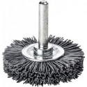Brosse plate D. 50 mm tige 6 mm SiC poils de ponç. granulation 120 10 mm 15000 m
