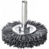 Brosse plate D. 50 mm tige 6 mm SiC poils de ponç. granulation 120 10 mm 15000 m
