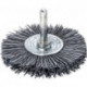 Brosse plate D. 70 mm tige 6 mm SiC poils de ponç. granulation 320 12 mm 15000 m