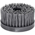Brosse rotative D. 130 mm M14 SiC poils de ponçage granulation 80 2500 min-¹ LESSMANN
