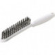 Brosse métallique longueur 285 mm 0,35 mm fil d’acier VA ondulé 3 rangées LESSMANN