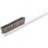 Brosse fine longueur 225 mm 0,15 mm fil d’acier VA ondulé 4 rangées LESSMANN