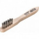 Brosse à bougies longueur 150 mm 0,15 mm fil d’acier VA ondulé 3 rangées LESSMANN