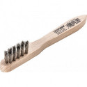 Brosse à bougies longueur 150 mm 0,15 mm fil d’acier VA ondulé 3 rangées LESSMANN