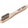 Brosse à bougies longueur 150 mm 0,15 mm fil d’acier VA ondulé 3 rangées LESSMANN
