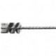 Brosse à buses D. 16 mm tige 38 mm épaisseur de fil 012 mm acier 25 mm LESSMAN