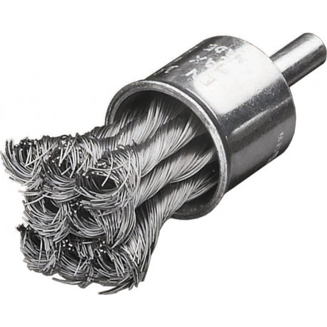 Brosse pinceau D. 22 mm épaisseur de fil 035 mm acier LESSMANN