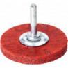 Brosse plate D. 60 mm épaisseur de fil 0,3 mm acier 8 mm 15000 min-¹ LESSMANN