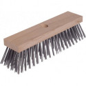 Balai en fil d'acier longueur 300 mm env. 0,5 mm acier moulé Longueur de garniture 60 mm 5 rangées OSBORN