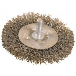 Brosse plate D. 100 mm épaisseur de fil 0,2 mm acier 12 mm 4500 min-¹ OSBORN