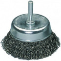 Brosse boisseau D. 75 mm épaisseur de fil 03 mm acier 4500 min-¹ emballage pour