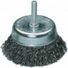 Brosse boisseau D. 75 mm épaisseur de fil 03 mm acier 4500 min-¹ emballage pour