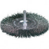 Brosse plate D. 75 mm épaisseur de fil 0,3 mm VA 10 mm 4500 min-¹ OSBORN