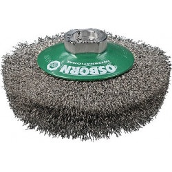 Brosse conique D. 100 mm épaisseur de fil 0,3 mm acier 10 mm 12500 min-¹ OSBORN