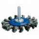 Brosse plate D. 75 mm épaisseur de fil 0,5 mm acier 12 mm 20000 min-¹ PROMAT