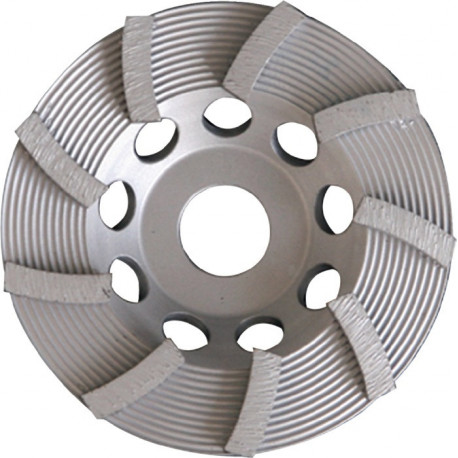 Meule boisseau diamant 115 mm pour béton et granit 22,23 mm une rangé