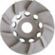 Meule boisseau diamant 180 mm pour béton et granit 22,23 mm une rangé