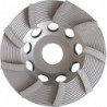Meule boisseau diamant 180 mm pour béton et granit 22,23 mm une rangé