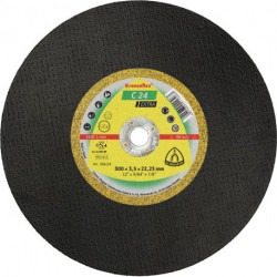 Disque à tronçonner C 24 Extra D300x3,5 mm droit perçage 20 mm KLINGSPOR (Par 10)