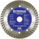 Disque à tronçonner diamant D. 180 mm perçage 254 / 22,23 mm âme en acier 10 mm