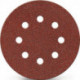 Disque abrasif adhésif GLS 4 115mm K.60 pour bois/métal Corindon Nb de trous : 8 (Par 25)