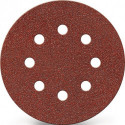 Disque abrasif adhésif GLS 4 115mm K.80 pour bois/métal Corindon Nb de trous : 8 (Par 25)