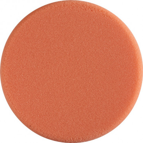 Éponge de polissage D. 150 mm épaisseur 25 mm moyen-dur orange repolissage