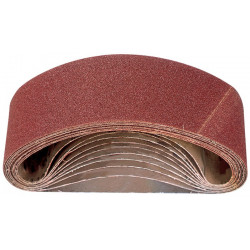 Bande abrasive L. 620 mm l. 100 mm granulation 60 pour bois/métal corindon (Par 10)
