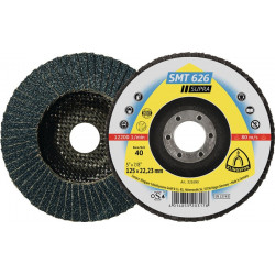 Disque à lamelles SMT 626 Supra D. 125 mm granulation 40 6 deTaille conique INOX co (Par 10)