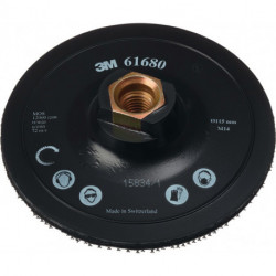 Plateau-support Scotch Brite™ DH-AC D. 125 mm M14 avec centrage 3M