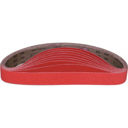 Bande abrasive XK870T L. 520 mm l. 12 mm granulation 40 pour acier/titane/métaux (Par 100)