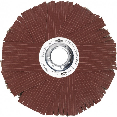 Étoile abrasive D. 150 mm granulation 120 plat corindon ordinaire KEMPER
