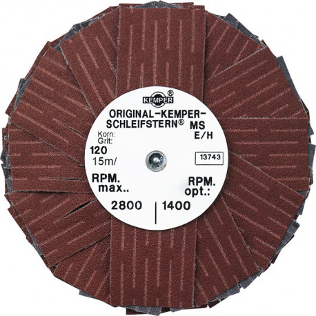 Étoile abrasive MS D. 80 mm granulation 80 3000 min-¹ KEMPER