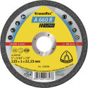 Disque à tronçonner A 660 R Supra D125x1 mm droit INOX perçage 22,23 mm KLINGSPO (Par 25)