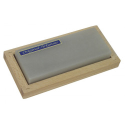 Pierre à aiguiser L125xl50 mm Nature Arkansas fin dans un coffret de bois MÜLLER