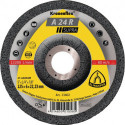Meule à ébarber A 24 R Supra D125xép.4 mm contre-coudé acier perçage 22,23 mm KL (Par 10)