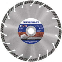 Disque à tronçonner diamant Action D. 115 mm perçage 22,23 mm 10 mm PROMAT