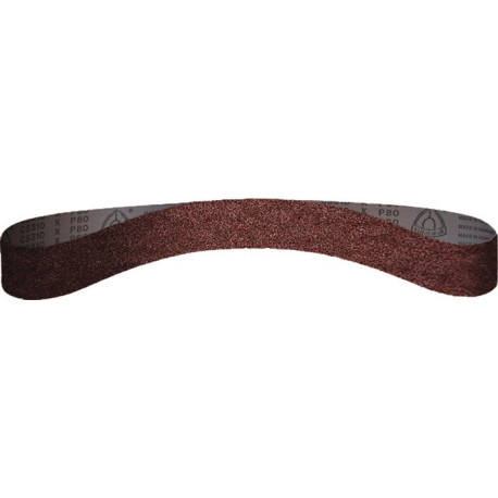 Bande abrasive CS 310 XF L. 610 mm l. 13 mm granulation 80 pour acier/INOX/métau (Par 25)
