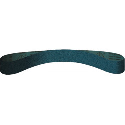 Bande abrasive CS 411 Y L. 533 mm l. 9 mm granulation 60 pour acier/INOX/métaux (Par 25)