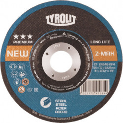 Meule à ébarber LONGLIFE Z-MAX D178xS7 mm contre-coudé acier perçage 22,23 mm TY (Par 10)