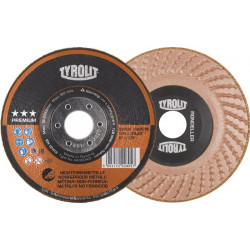 Meule à ébarber RONDELLER® D178xS mm contre-coudé métaux non ferreux perçage 22 (Par 25)