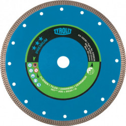Disque à tronçonner diamant Premium D. 125 mm perçage 22,23 mm Carrelages 10 mm