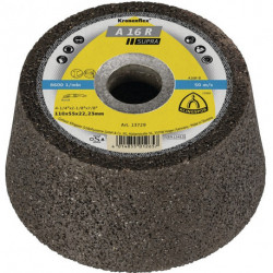 Meule boisseau A16 R 100/55 mm acier 16 perçage 22,23 mm KLINGSPOR