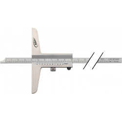 Jauge de profondeur DIN 862 200 mm règle de mesure droite 8 x 3 mm HELIOS PREISSER