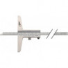 Jauge de profondeur DIN 862 200 mm règle de mesure droite 8 x 3 mm HELIOS PREISSER