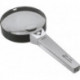 Loupe à main Tech-Line agrandissement 2x/4x D. de lentille 90/20 mm SCHWEIZER