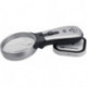 Loupe à main à éclairage Tech-Line induction agrandissement 2x/4x LED D. de lentille 70/20 mm SCHWEIZER