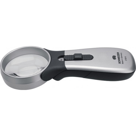 Loupe à main à éclairage Tech-Line CLASSIC agrandissement 4x LED D. de lentille