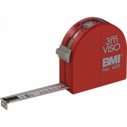Mètre-ruban de poche VISO longueur 3 m largeur 16 mm mm/cm EG II fenêtre en métal polyamide fenêtre d'inspection BMI