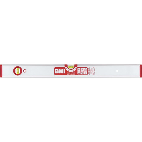 Niveau à bulles ALUSTAR 50 cm aluminium argent ± 05 mm/m BMI